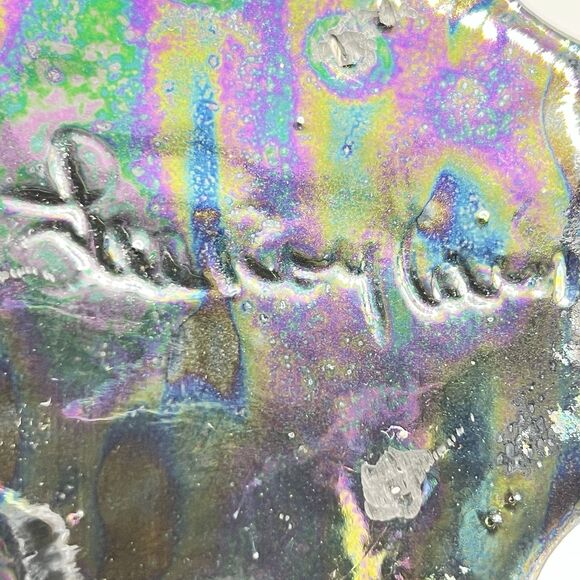 Lee Roy Cain Vintage Ceramic Pottery 2 Vases/Swans Iridescent Metallic Glaze - Picture 9 of 10